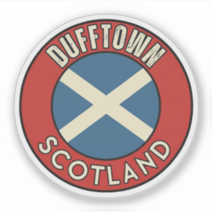 Pegatina Dufftown, Escocia