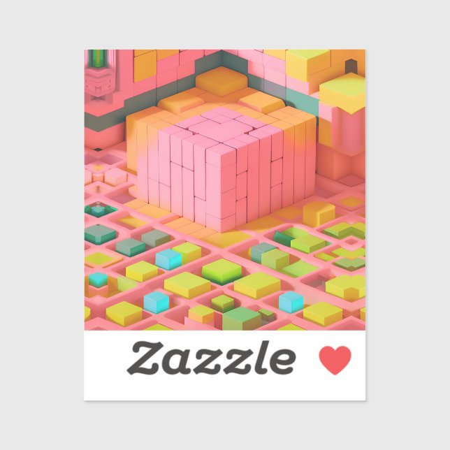 Pegatina Dulce de colores vivos (Hoja)