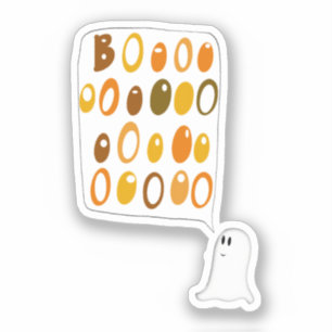 Pegatina Dulce Fantasma BOO Halloween