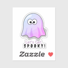 Pegatina Dulce Fantasma de Ojos de Google Rosados: Espeluzn