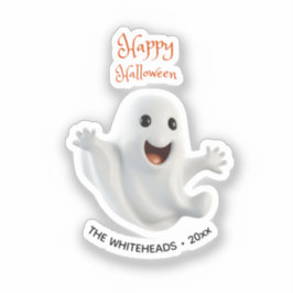 Pegatina Dulce Fantasma Espeluznante Halloween