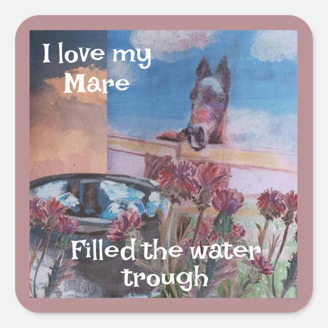 pegatina dulce Jamie Square lleno hoy (Anverso)