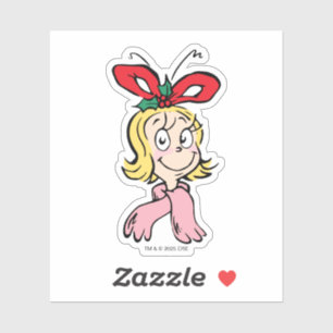 Pegatina Dulce retrato de Cindy Lou Who