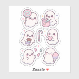 Pegatina Dulces Fantasmas Kawaii Pack de Stickers