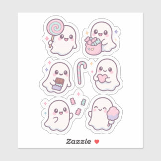 Pegatina Dulces Fantasmas Kawaii Pack de Stickers