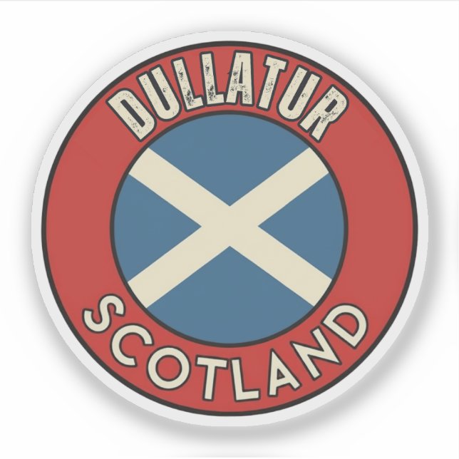 Pegatina Dullatur, Escocia (Anverso)