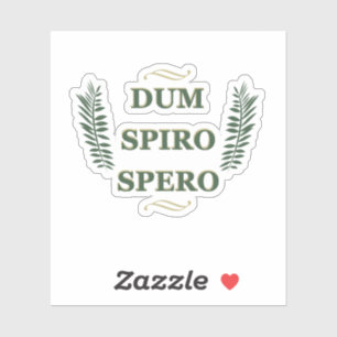 Pegatina Dum spiro