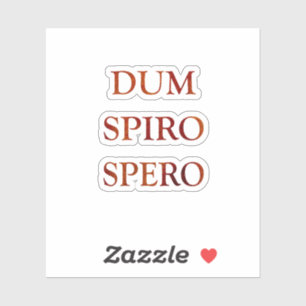 Pegatina Dum spiro