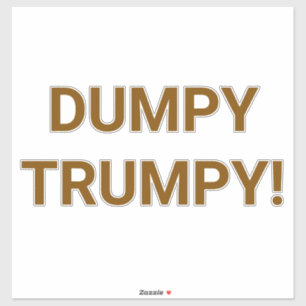 Pegatina DUMPY TRUMPY Hankamer Artjunkhaus Comic Splash-Art