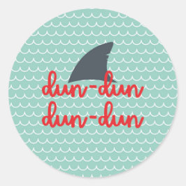 Pegatina Dun Dun Shark | Fin del tiburón