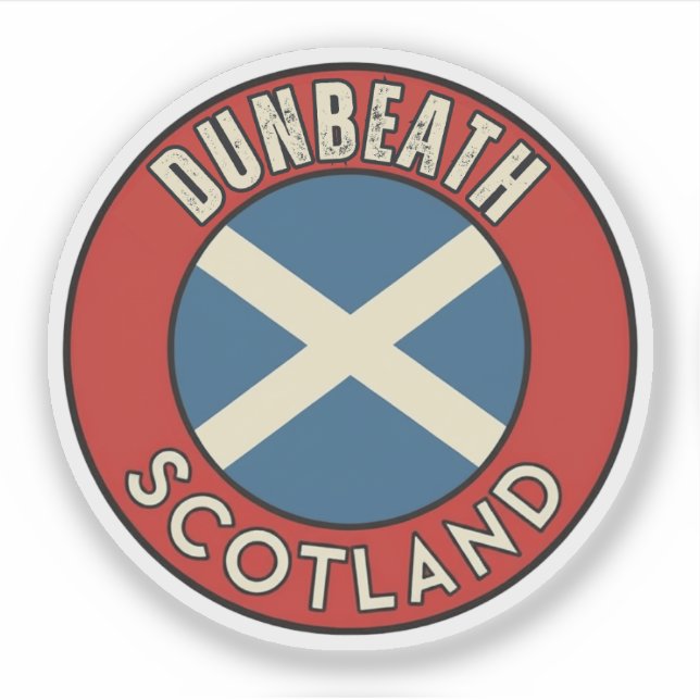 Pegatina Dunbeath, Escocia (Anverso)