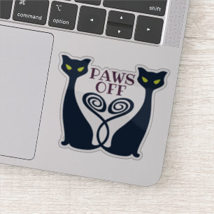 Pegatina Dúo del gato del vampiro