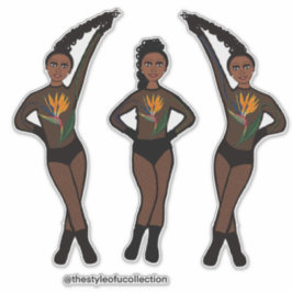 Pegatina Duo-Pose Dancer Paradise #1  Sticker