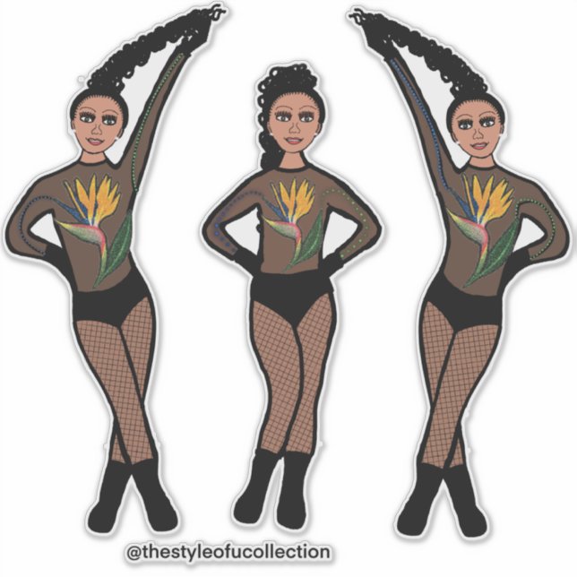 Pegatina Duo-Pose Dancer Paradise #2 Sticker (Anverso)