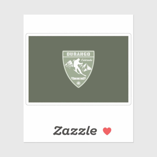 Pegatina Durango Colorado (Hoja)