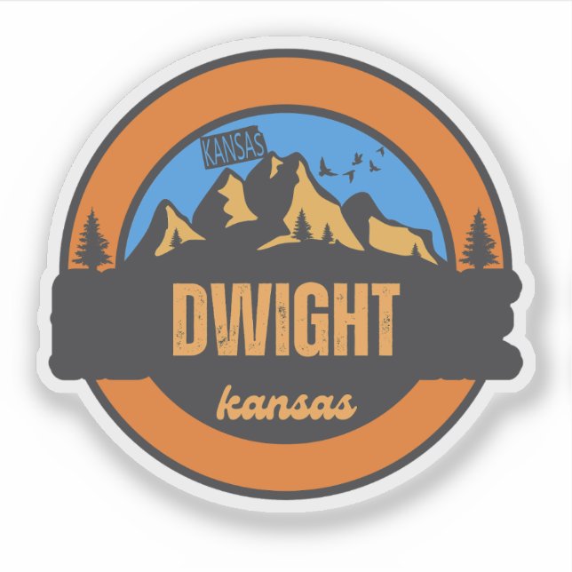 Pegatina Dwight, Kansas (Anverso)