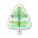 Pegatina Dy Funny Dragonfly Christmas Tree Xmas Insect Love<br><div class="desc">Dy Funny Dragonfly Christmas Tree Xmas Insect Lover Costume</div>