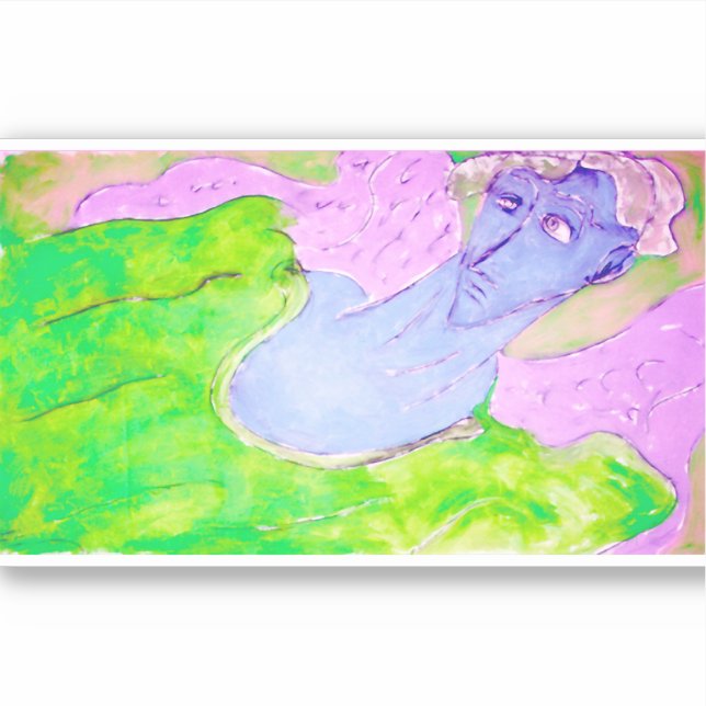 Pegatina E.J. Ángel de la Guardia del Oro del Vinyl Occiden (Anverso)