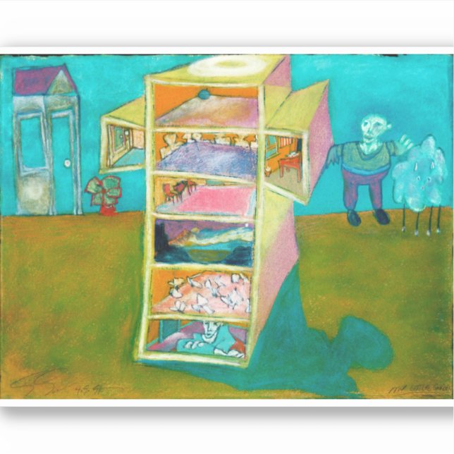 Pegatina E.J Gold My Little Garden Vinyl (Anverso)