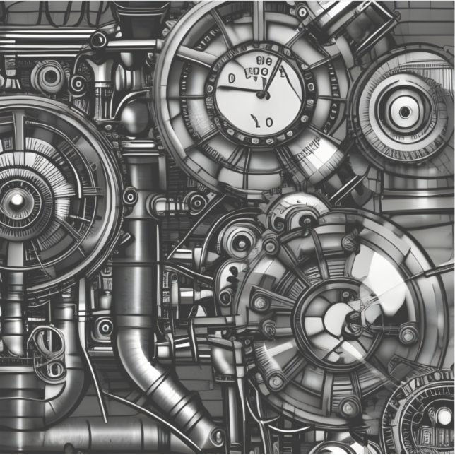 Pegatina E.J Gold ¿Qué Hora Es? Vinilo (Anverso)