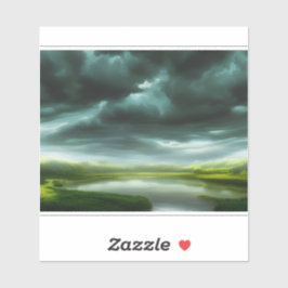 Pegatina E.J. Gold Un mosaico de la pintura de la naturalez