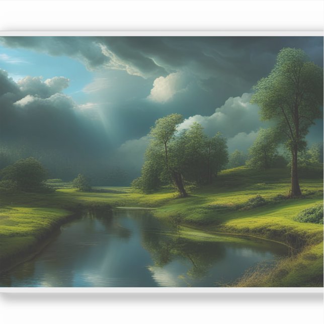 Pegatina E.J. Gold Whispering Willows Vinyl extraíble (Anverso)