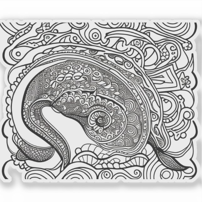Pegatina E.J. Peacock extraíble Vinyl (Anverso)