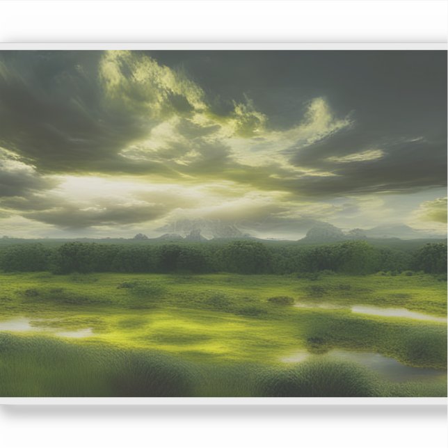 Pegatina E.J. Serenade Gold de un vinilo rural (Anverso)