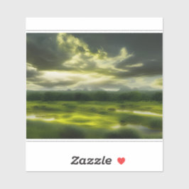 Pegatina E.J. Serenade Gold de un vinilo rural