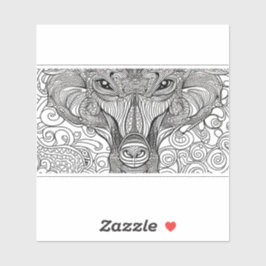 Pegatina E.J. Vinilo extraíble de mono de oro