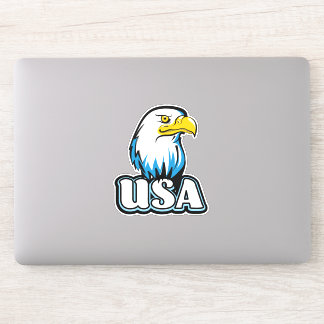 Pegatina Eagle Bald de Estados Unidos (edición limitada azu