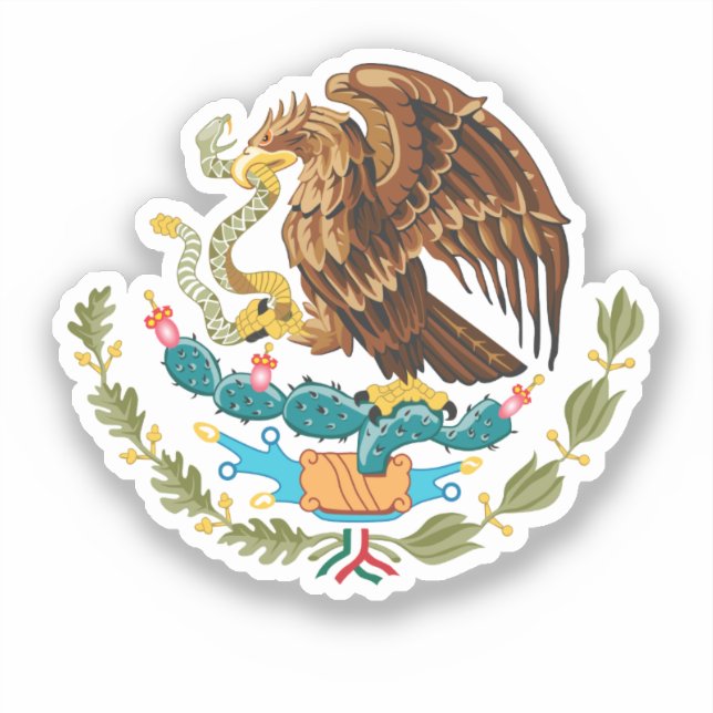 Pegatina Eagle From Mexican Flag (Anverso)