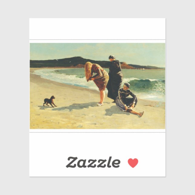 Pegatina Eagle Head, Manchester, Massachusetts Fine Art  (Hoja)