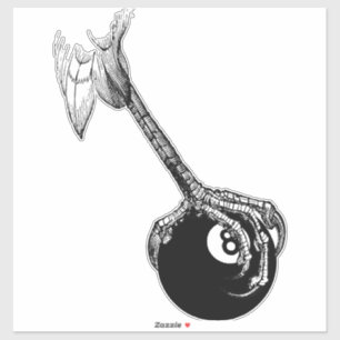 Pegatina Eagles Claw 8 ball Pool Billiards Game Art