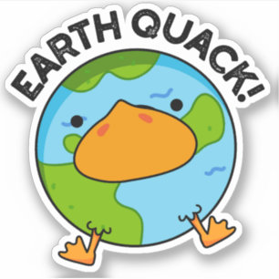 Pegatina Earthquack Funny Earthquake Pun