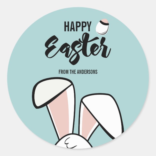 Pegatina Easter Bunny Ears (Anverso)