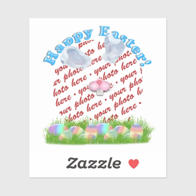 Pegatina Easter Bunny (Ears & Nose Adjustable) Photo Frame (Hoja)
