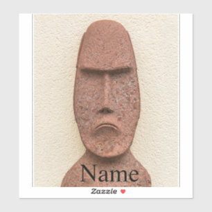 Pegatina Easter Island Moai Head Thunder_Cove