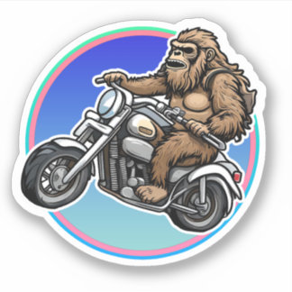 Pegatina Easy Rider Motorcycle Daddy Sasquatch