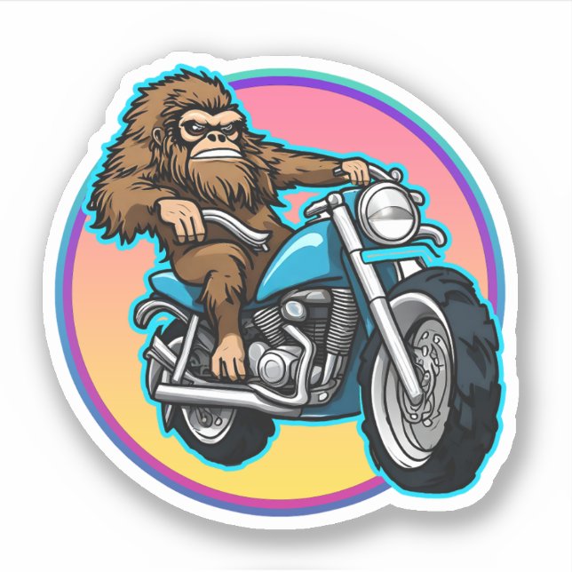 Pegatina Easy Rider Motorcycle Daddy Sasquatch (Anverso)