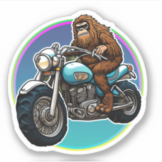 Pegatina Easy Rider Motorcycle Daddy Sasquatch