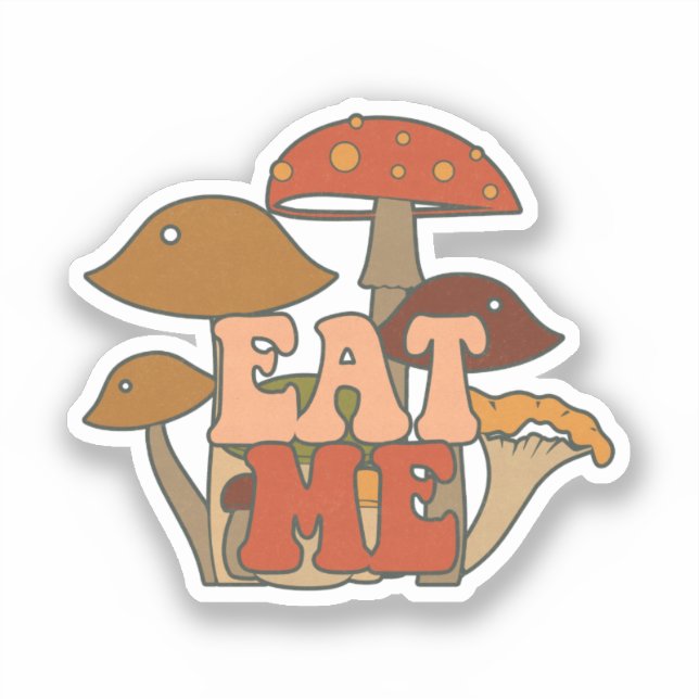Pegatina "Eat Me" - Diseño caprichoso (Anverso)