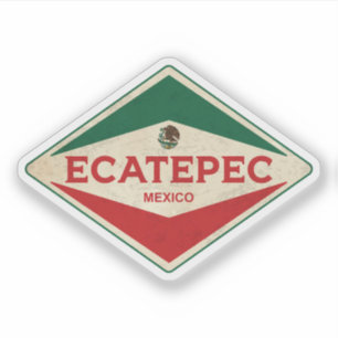 Pegatina Ecatepec México Vintage
