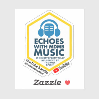 Pegatina Echos con sticker oficial de MDMB Music