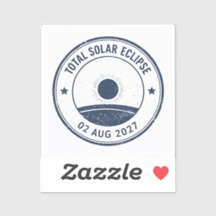 Pegatina Eclipse Solar del 2 de agosto de 2027