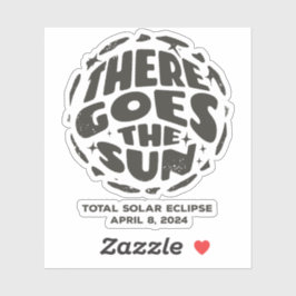 Pegatina Eclipse solar total 2024: el sol