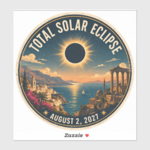 Pegatina Eclipse Total de Sol 2027