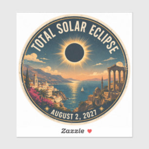 Pegatina Eclipse Total de Sol 2027