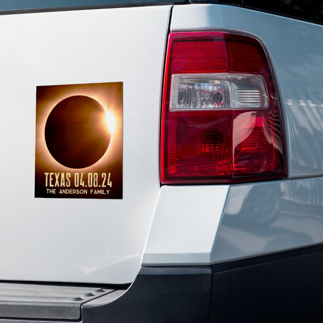Pegatina Eclipse total Texas 2024 Personalizado (Subido por el creador)