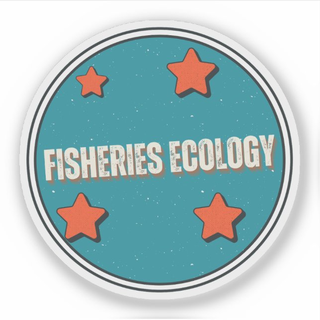 Pegatina Ecología de las Pesquerías (Anverso)